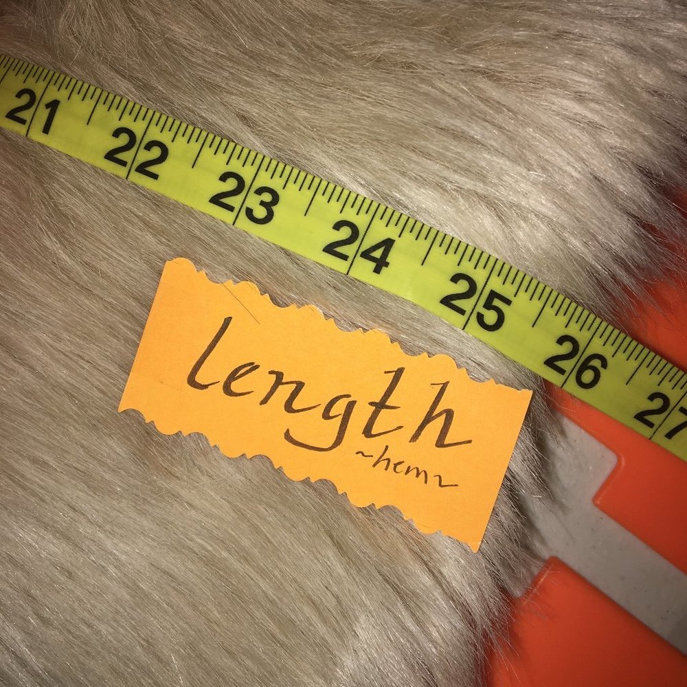 Red Camel Faux Fur Vest Small Cream/Off White - Picture 7 of 8